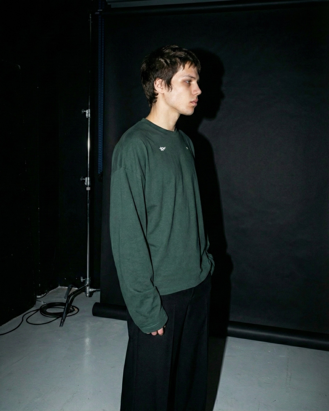 Camiseta manga larga Star on fire - Green - Imagen 2